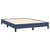 shumee vidaXL Posteljni okvir brez vzmetnice moder 140x190 cm oblazinjen s blagom