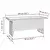 Vrtni stol sivi 100x50x43/63 cm od drva bagrema i poliratana