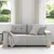 vidaXL Dvosed sive barve 180x77x82 cm blago