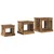 Kava Stol 3 pcs Staro drvo Konstruirano drvo