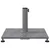 Baza za suncobran Tamno siva drvena izgled 45 x 45 x 31 cm