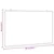 Vidaxl Magnetna tabla 100x60x1,7 cm aluminij