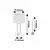 Rabalux Stona lampa Domiro, LED, 8W, 3000K+E27, 46,5cm, Zlatno-crna
