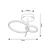 Rabalux Plafonjera Emilion, LED 24W, 1450lm, 4000K, 39cm, Crna