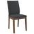 Vidaxl Jedilni stoli z blazinami 2 kosa Brown Solid Wood Rubber