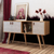 Hanah home Polica 140x80x40cm Hrast-Bela