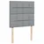 Box spring postelja z vzmetnico svetlo siva 80x200 cm blago