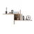 Hanah Home Zidna polica Raf-04-Ff-1, 100x50x18 cm, Hrast