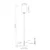 Globo 15977S - Podna lampa ROWENA 1xE27/60W/230V crna/bela