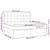 Greatstore Box spring postelja z vzmetnico roza 200x200 cm žamet