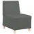Modularna sofa bez naslona za ruke tamno siva 55 cm tkanina