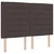 Vidaxl LED Box Spring Postelja Temno rjava 140 x 200 cm blago