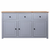 Komoda od masivne borovine siva 135x40x80 cm asortiman Panama