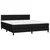 Vidaxl Box spring postelja z vzmetnico LED črna 180x200 cm blago