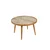 Hanah Home klub sto Polen 80, 80 cm, hrast / beli mermer