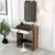 Hanah Home Sto za šminkanje Lizbon Mirror, 70x40x84.7 cm, Orah-beli