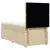 vidaXL vidaXL Box spring postelja z vzmetnico krem 100x200 cm blago, (21309856)