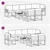 Set vanjskih sofa s jastukom 9 pcs Bijela i krem Poliester