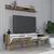 Hanah Home TV komoda sa policama Valensiya 140, 140x35x45 cm, Braon-bela