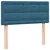 Vidaxl Box spring postelja z vzmetnico temno modra 80x220 cm žamet