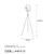 Opviq Podna lampa Mixed-11516-US, 62 x 45 x 160 cm E27, 40W, Crna