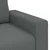 Vidaxl Dvosed temno siv 160x77x82 cm blago