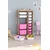 Hanah Home Višenamenska komoda Montana Xs 2D4N8U, 69 x112.2 x29.6 cm, Braon-belo-roze