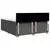 Vidaxl Box spring postelja z vzmetnico temno siva 200x200 cm blago