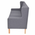 2-dijelni set sofa od tkanine sivi