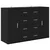 Komode s ladicama Corona 2 pcs Crni hrast 59 x 39 x 80 cm
