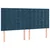 Box spring postelja z vzmetnico temno modra 180x200 cm žamet