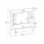 Hanah Home Radni sto Buglem, 123.6x120x55 cm, Antracit