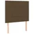 Greatstore Box spring postelja z vzmetnico temno rjava 100x200 cm blago