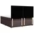Vidaxl Box spring postelja z vzmetnico temno rjava 180x200 cm blago