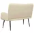 Sofa za dvije osobe Krem 115 x 61 x 87 cm Tkanina