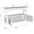 Konzolna stolica s policom Prirodna 110 x 35 x 75 cm Bambus