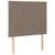 Greatstore Box spring postelja z vzmetnico taupe 90x190 cm blago