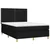 Vidaxl Box spring posteljni z vzmetnico črn 140x190 cm blago