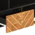 Vidaxl TV omarica rjava in črna 100x33,5x46 cm trden mangov les