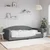 Vidaxl Raztegljiva postelja temno siva 100x200 cm blago