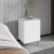 Hanah Home Noćni ormarić Imaj 40x60x35cm Beli mermer-Zlatni