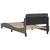 Vidaxl Posteljni okvir Dover temno siv 100x203 cm tkanina