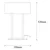 Opviq Salihini MR 616 Stona lampa, Bela