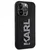 Maska Karl Lagerfeld Hc 3D Logo Glitter za iPhone 15 Pro 6.1 crna (KLHCP15L3DMBKCK)
