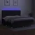 Vidaxl Box spring postelja z vzmetnico LED črna 200x200 cm blago