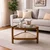Hanah Home klub sto Nesta 95, 95 cm, orah / travertin