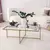 Hanah Home Klub sto Sun S410 94x35x64cm Zlatni
