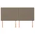 Uzglavlje boje taupe 180x5x118/128 cm tkanina