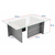 HANAH HOME Sto za dnevnu sobu Vetrino Walnut