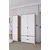 HANAH HOME Ormar braon - bele boje Nisan 1600 019